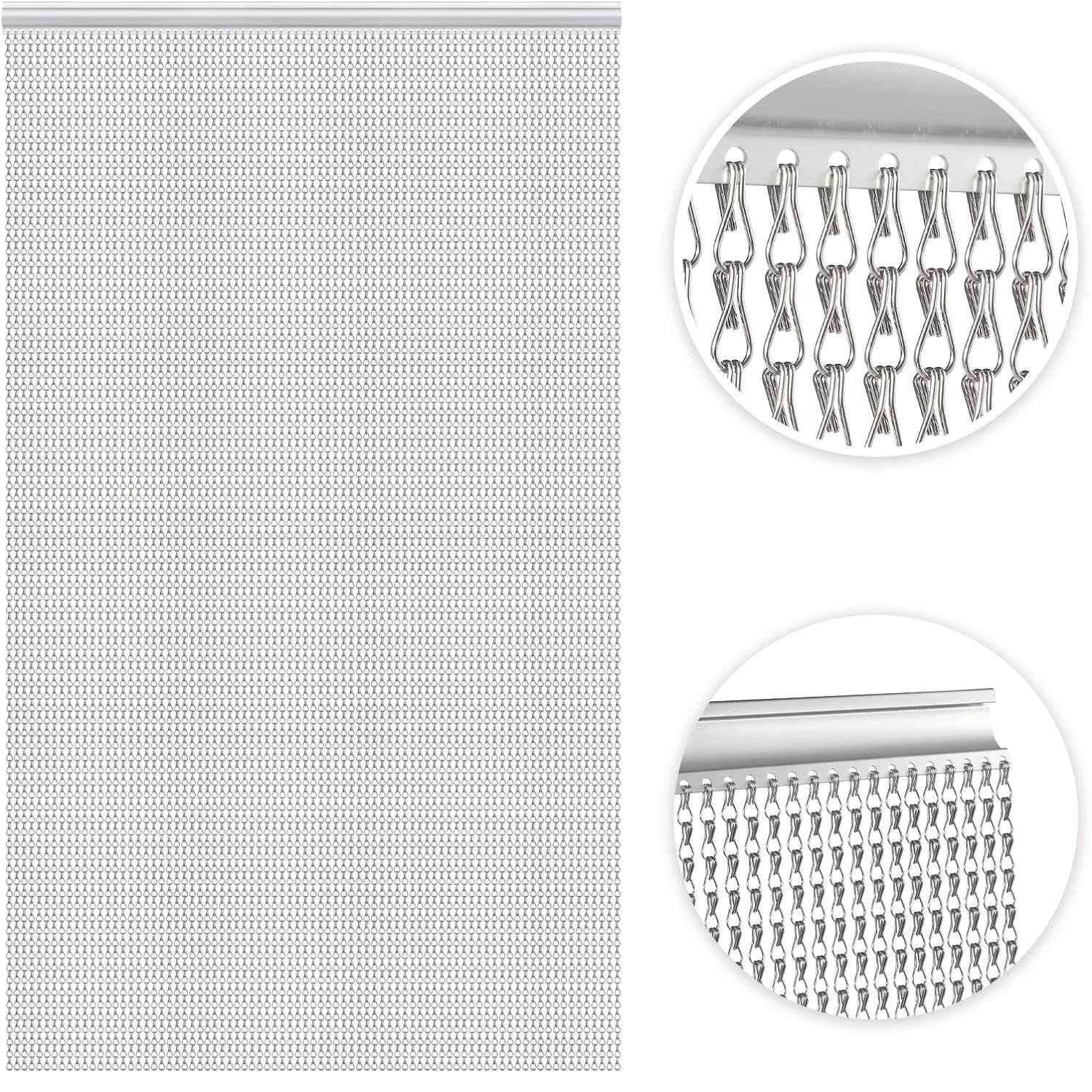 Chain Curtain Door - Black: image 4