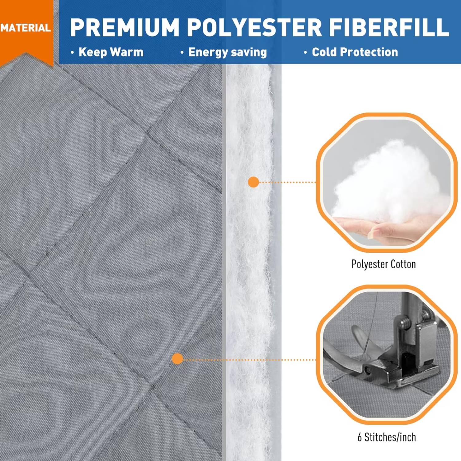 Thermal Door Curtain - 90cm x 210cm: image 2