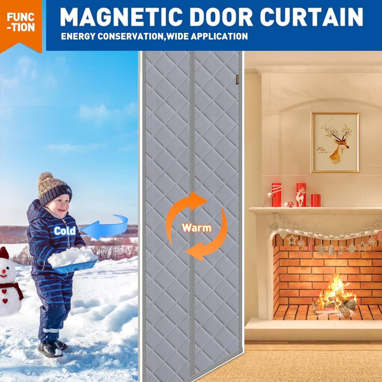 Thermal Door Curtain - 90cm x 210cm: image 3