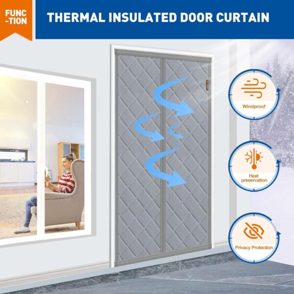 buy magnetic thermal door curtain